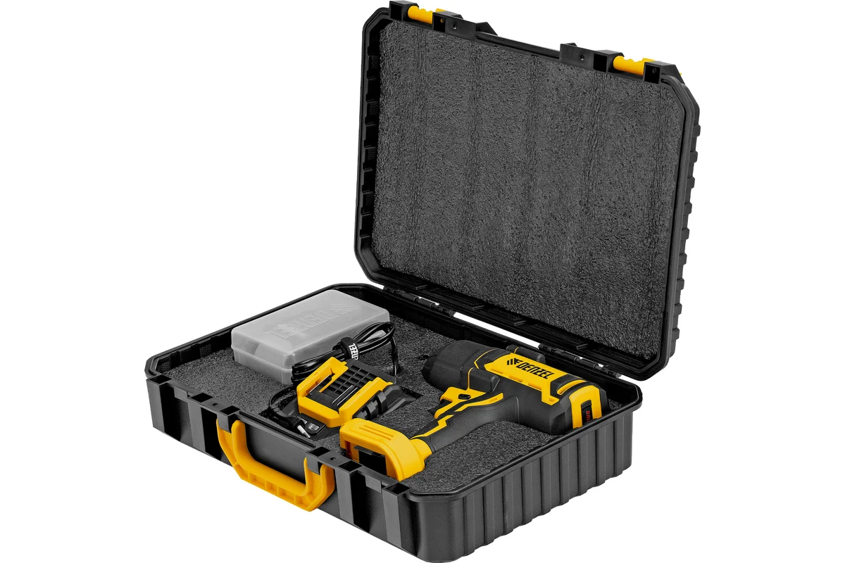 Гайковерт ударный аккумуляторный бесщет. CIWH-BL-20-1000, Li-Ion, 20 В// Denzel