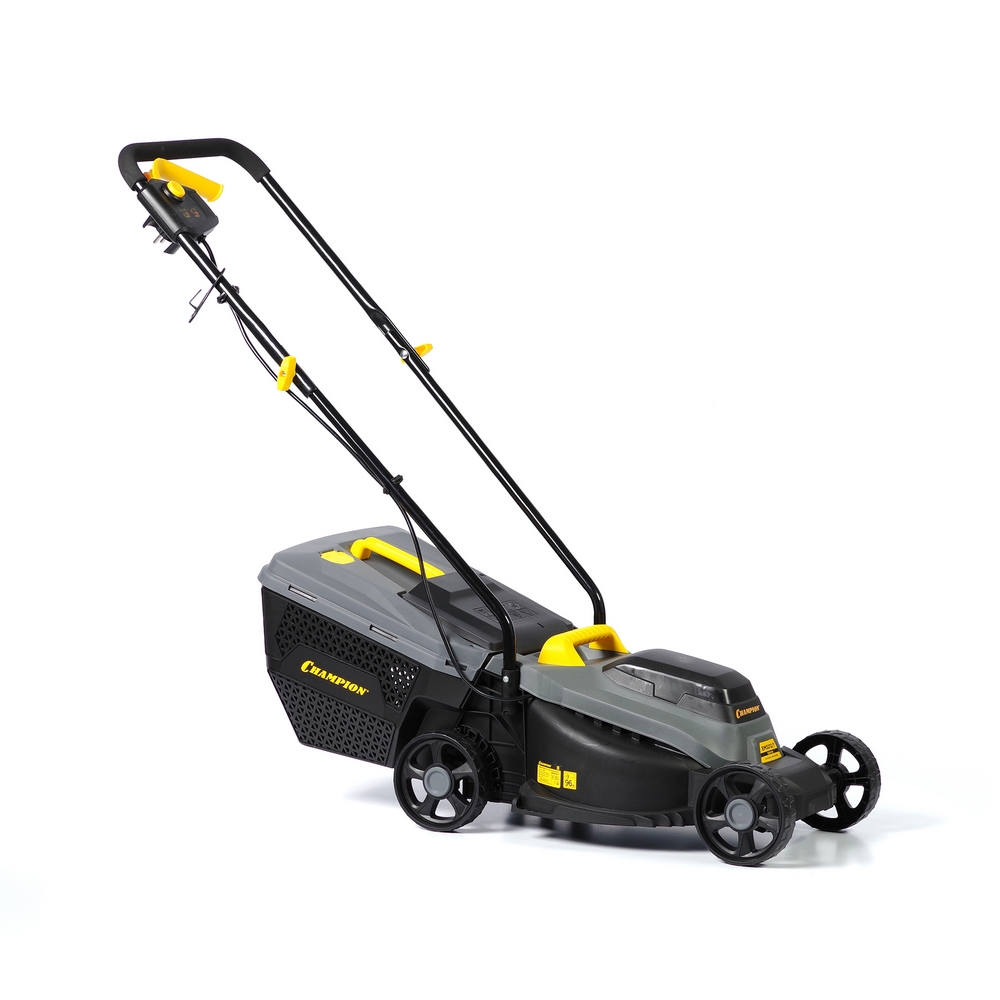 Газонокосилка эл.CHAMPION EM3212/1 (1,2 кВт пл.травосб. 30л, 32см, 30-70мм, 7,1кг)