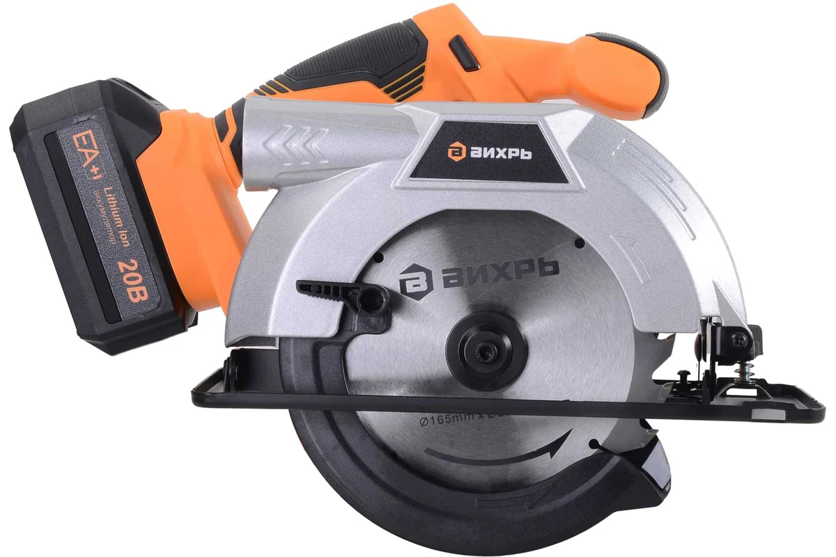 Дисковая пила аккумуляторная АДП-165/20Li Вихрь