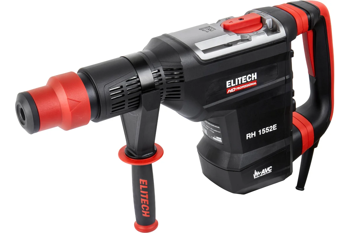 Перфоратор, SDS-max, AVC, 1500Вт, 52мм, 2реж, 2-15Дж, 1380-2760уд/мин, 9.4кг, пл.пуск, чем, смазка