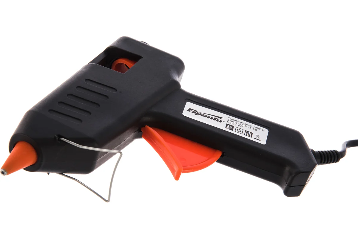 Пистолет термоклеящий,  80 Вт, ф.11мм стержни //SPARTA