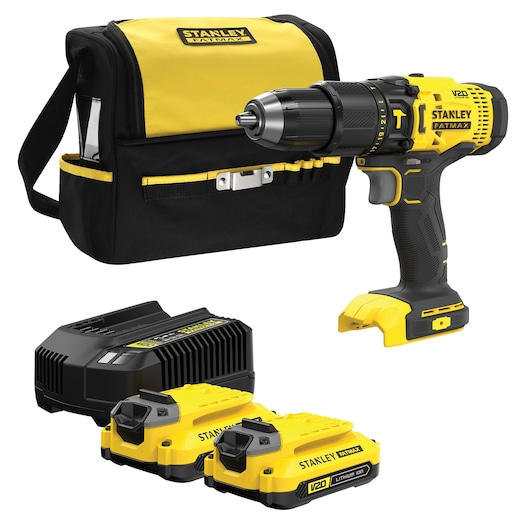 STANLEY SFMCD711C2S-QW ударн. дрель-шуруповерт 18В, 2 акк. 1.5Ач Li-Ion, 50Нм, кейс