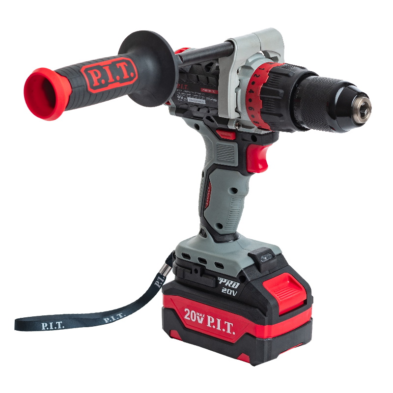 Дрель ударная аккум. бесщёточная P.I.T. PSB20H-13C/1 X-DRIVER (20В, 110Нм, 13мм, 2ск, 1х4Ач,ЗУ,кейс)