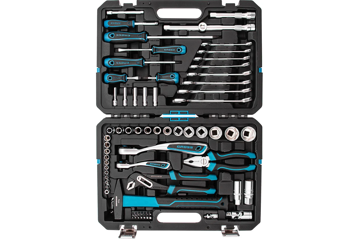 Набор инструментов 76 предм. 1/4,1/2" // GROSS