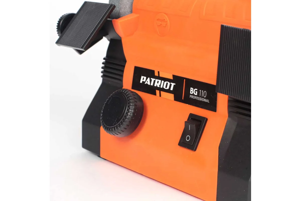 Станок точильный многофункциональный PATRIOT BG 110 с гравером на гибком валу и набором насадок, мощ