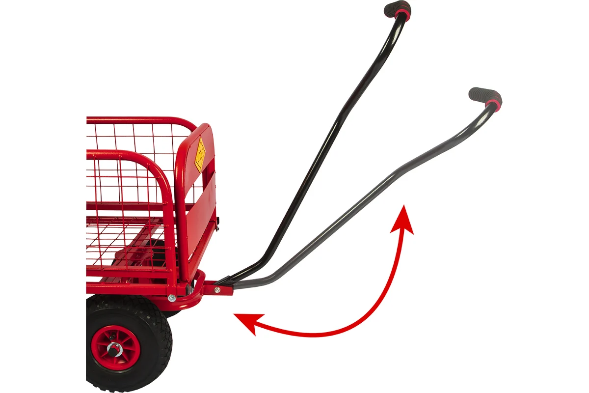 Тележка DDE Трансформер 200 ручная четырехколесная с бортами