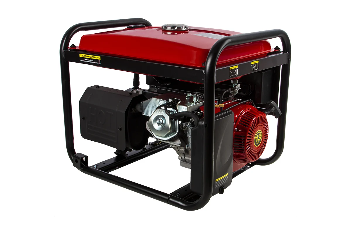 Генератор бензиновый DDE G550P (1ф ном/макс./пиков.  5,0/5,5/9,4 кВт, бак 25л, 84кг 13л/с)