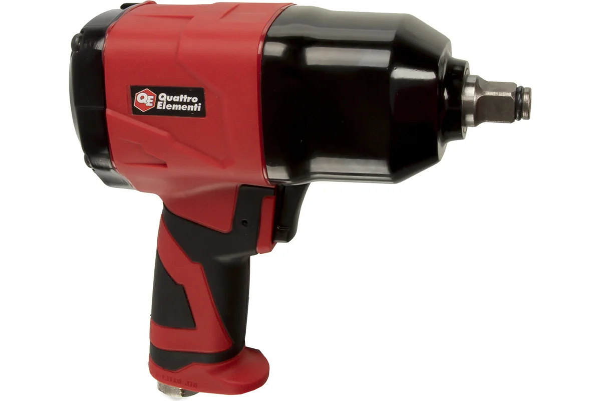 Гайковерт пневматический ударный QUATTRO ELEMENTI 500 Нм,  1/2, разъем EURO, вес 1,8 кг.