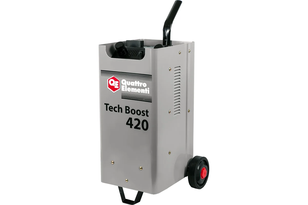 Пуско-зарядное устройство QUATTRO ELEMENTI Tech Boost 420 ( 12 / 24 Вольт, заряд до 75А, пуск до 390