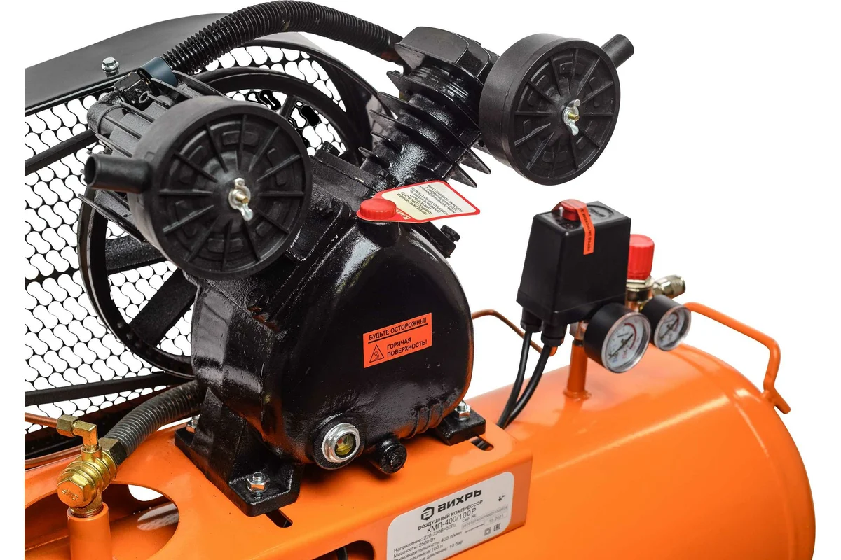 Компрессор Вихрь КМП-400/100P, 220В, 400л/мин,2,5кВт масляный