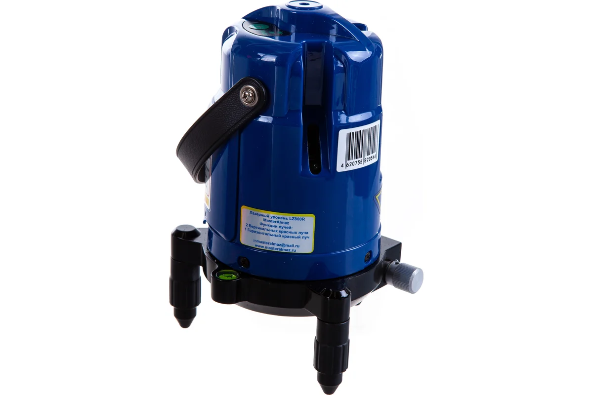 Уровень лазерный LZ 800R, 3 красных луча //МастерАлмаз