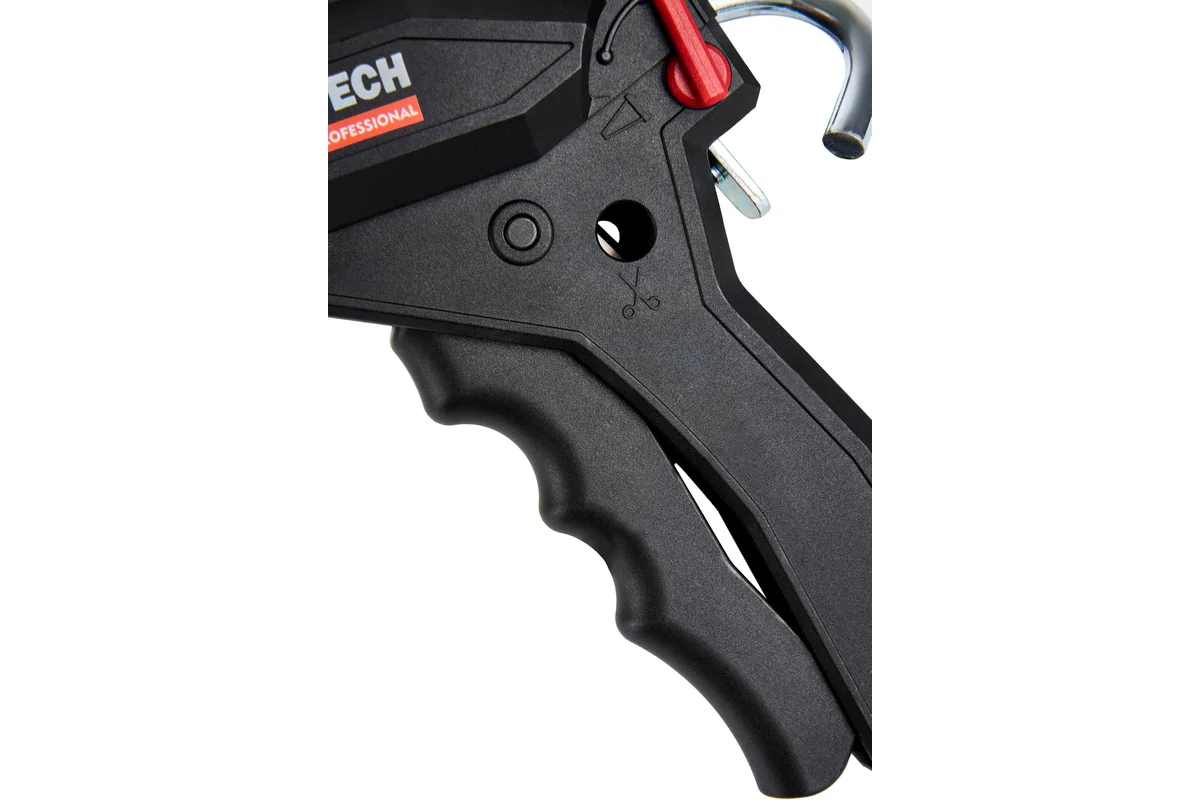 ELITECH Пистолет для герметика закрытый 600мл.Алюм. туба.Инженерный пластик Усилие 135кг.710402 