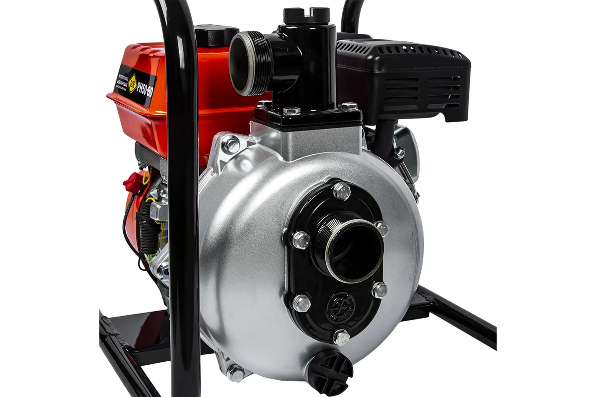 Мотопомпа бензиновая высоконапорная DDE PH50-80 (330 л/мин, диаметр патрубков 50 мм, подъем 80 м, 5,