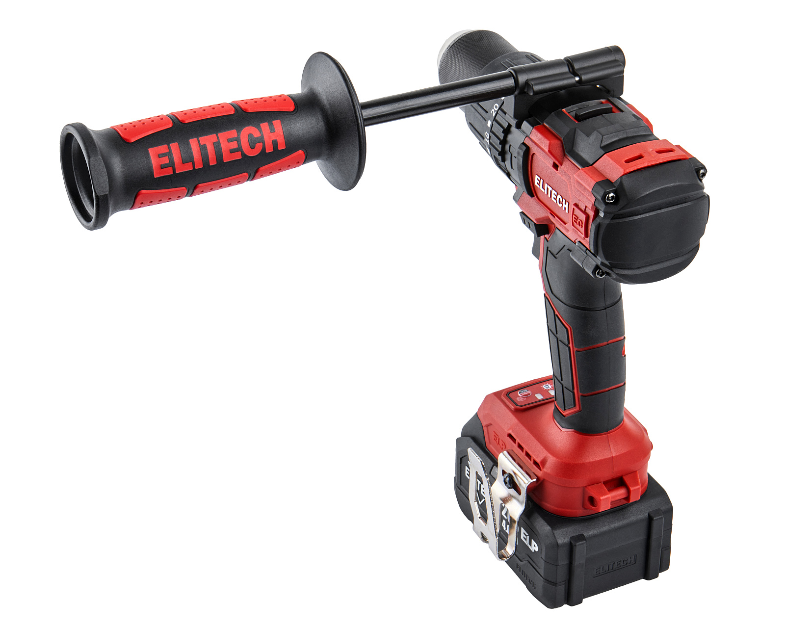 ELITECH ДА 21УБЛ2 Дрель аккумуляторная ударная 20В, 2х2.0Ач, ELP, БЗП-13мм, 0-500/2100об/мин, 120Нм,