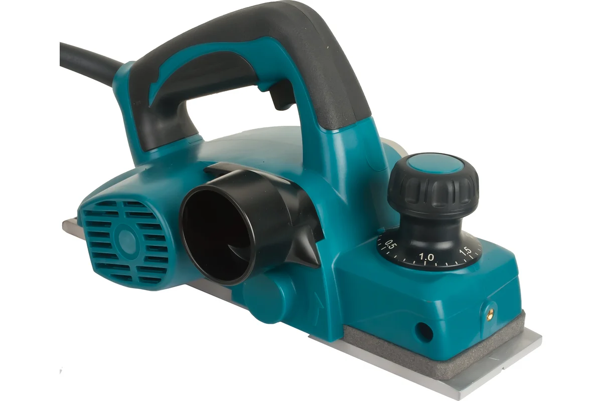 Makita Рубанок KP0800X1, 620Вт, 17000об\м, ширина-82мм,глуб-2.5мм,2.6кг,кор, набор ножей D-07945