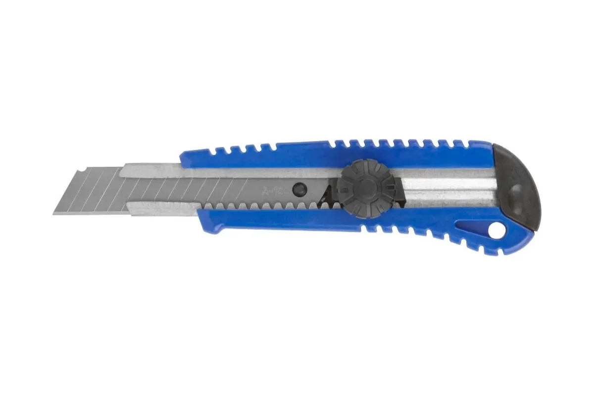 Нож технический пластиковый 18 мм, вращающийся прижим,10196М