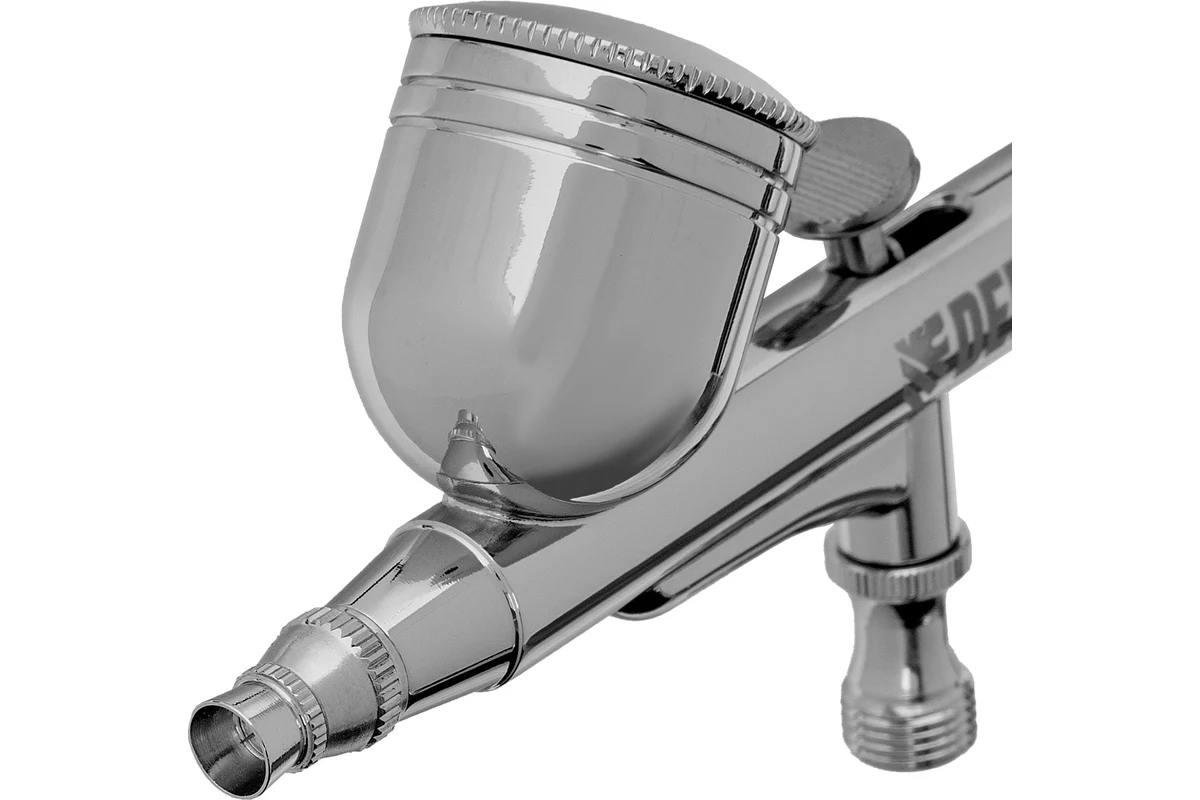 Аэрограф с верхним бачком AB1, 0.2/0.3/0.5 мм, 7 мл, 9 л/мин// Denzel