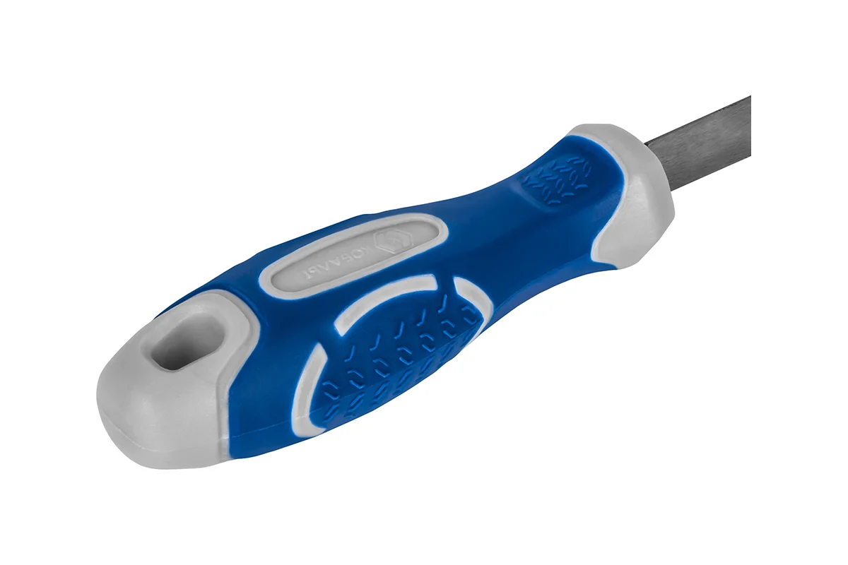 Напильник трехгранный КОБАЛЬТ двухкомпонентная рукоятка, № 1, 200мм, подвес