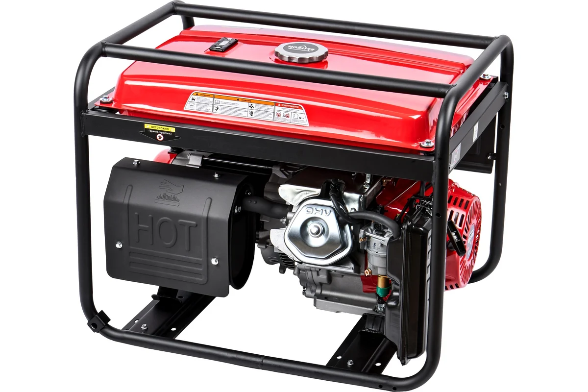 ELITECH БГ 6500Р Генератор бен,4-т,мак5.5/ном5кВт,230В-23А/12В-8.3А,2роз230В-16А,т/б-15л,77кг,руч.ст