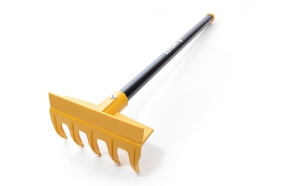 Грабли садовые универсальные САДОВОД МИНИ в сборе алюминиевый черенок 