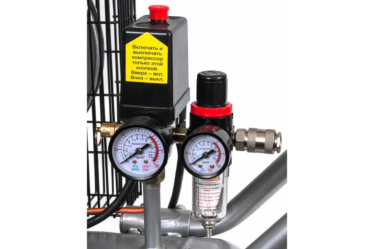 Компрессор поршневой масляный QUATTRO ELEMENTI B 400-50 (390 л/мин, 50л, 3л.с, 8 бар, 67кг)