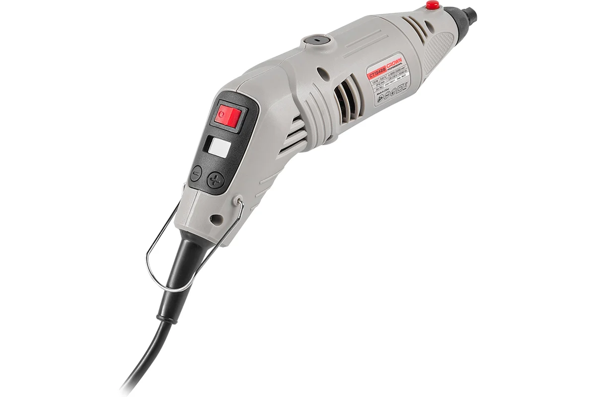 Электрогравёр CROWN CT13428 BMC, 150 Вт, 8000-35000 об/мин, цанга Ø 0,8-3,2 мм, кейс