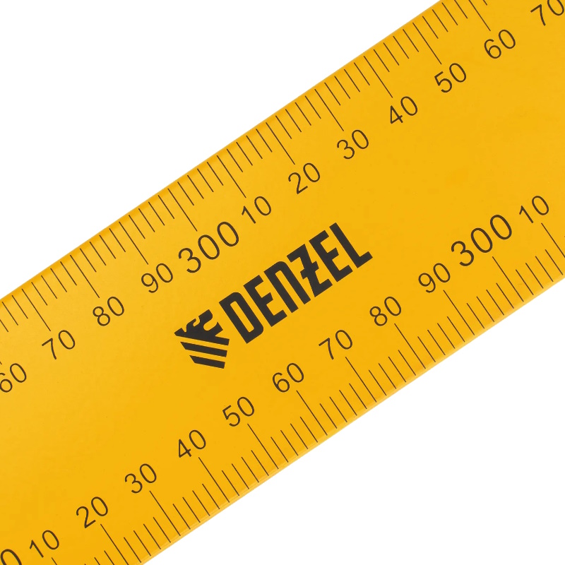 Угольник стальной, 400 мм х 600 мм, ультрафиолетовая печать (измерительная шкала)// Denzel