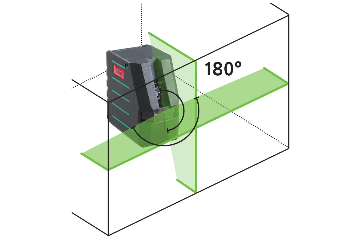 Уровень лазерный c зеленым лучом  FUBAG Crystal 20G VH