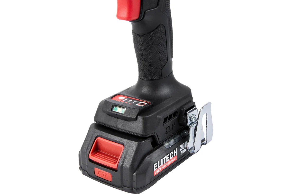 ELITECH CW 2004SL (E2201.056.01)Гайковерт ак(уд) б/щет,20В,2х2.0Ач,ELP,0-2400уд/мин,450Нм,кв 1/2"