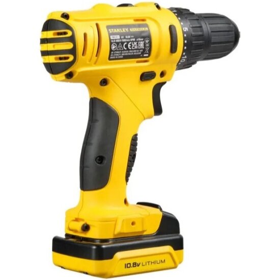 STANLEY FMC011S2-QW  дрель-шуруповерт 10.8В, 2 акк. 1.5Ач Li-Ion, 26Нм, кейс