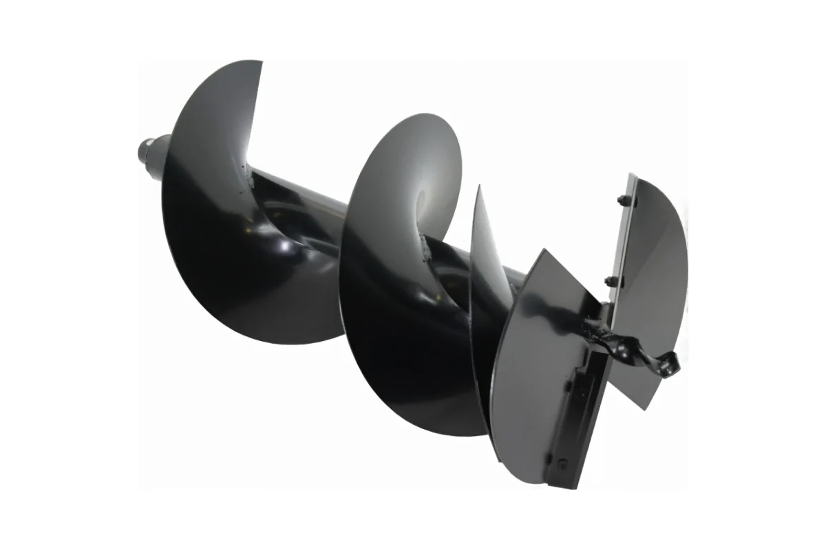 Шнек однозаходный для грунта DDE мотобура (ф = 250 мм, L = 800 мм, посадка на вал 20 мм)