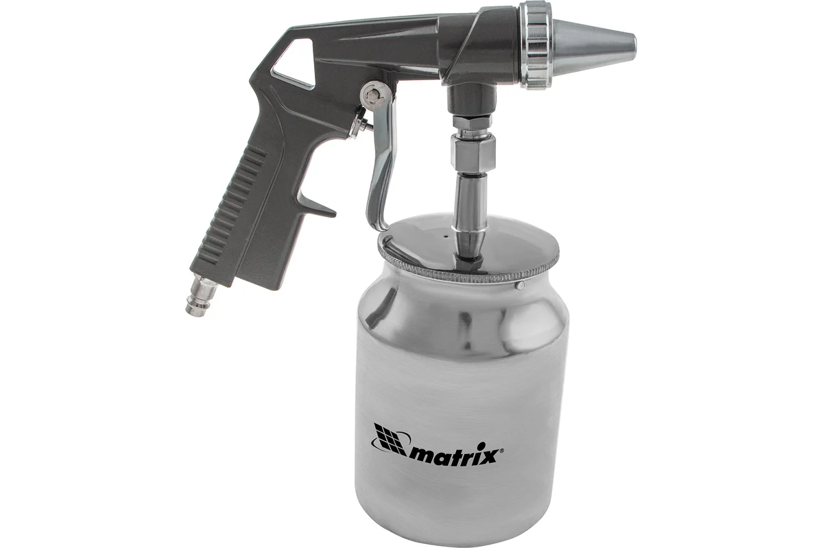 Пистолет пескоструйный с нижним бачком,пневматический //MATRIX