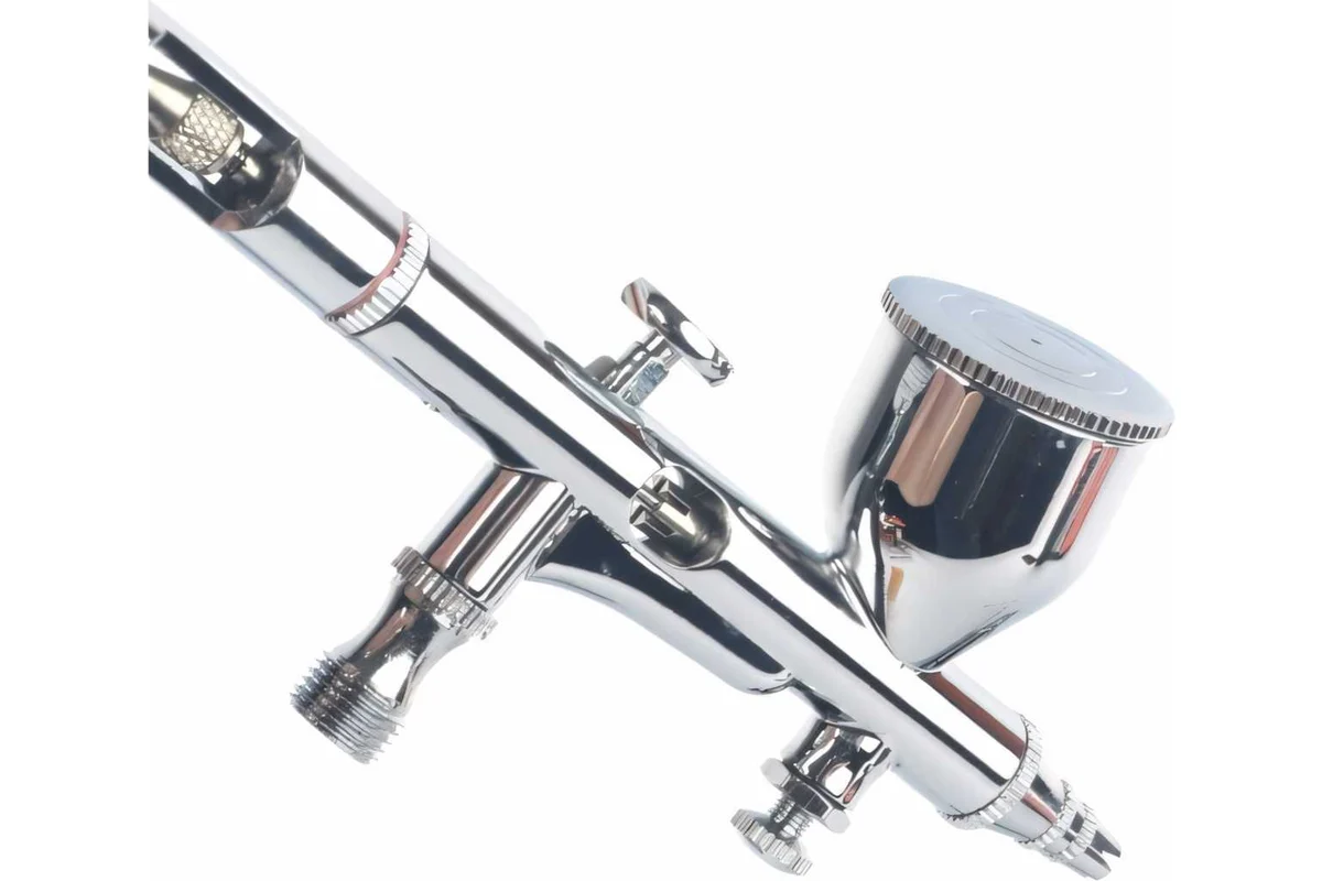 Аэрограф пневматический AB 400, сопло 0,2 мм,  9 л/мин, бачок 9 мл