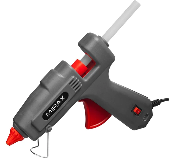 Пистолет термоклеящий, 200Вт/350Вт 220В, стержни 11мм //MIRAX