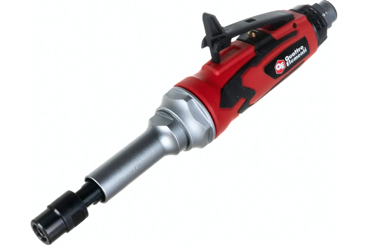 Шлифмашина пневматическая QUATTRO ELEMENTI прямая, цанга 6 мм,  20000 об/мин., разъем EURO
