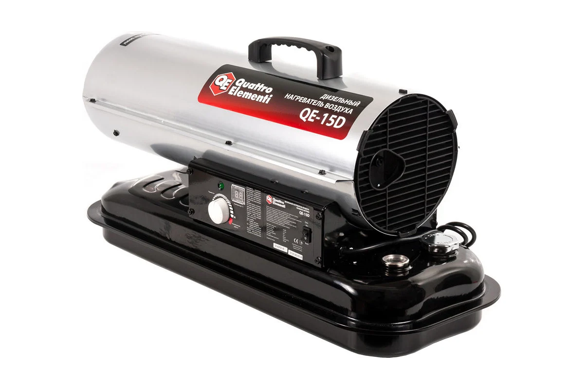 Тепловая пушка дизельная QE-15D  15кВт 205м3/ч прямой нагрев ,бак 20л,1,3л/ч // QUATTRO ELEMENTI