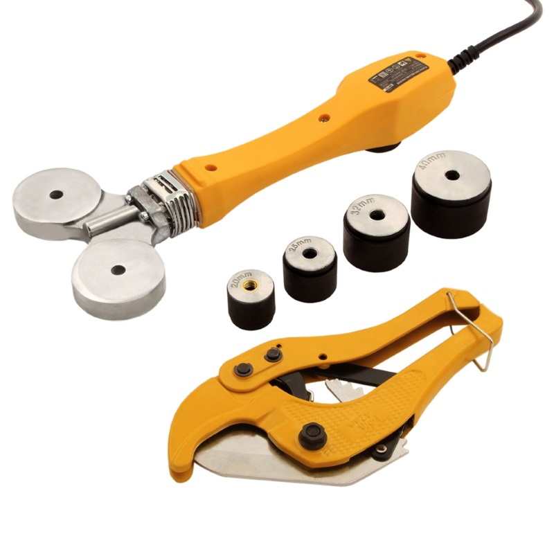 Аппарат для сварки пластиковых труб DWP-750, 750Вт, 260-300 град.,компл насадок, 20 - 40 мм// Denzel