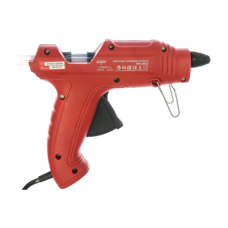 Термопистолет клеевой ELITECH ПКЛ 2013, 200Вт, стержни 11мм, 13г/мин