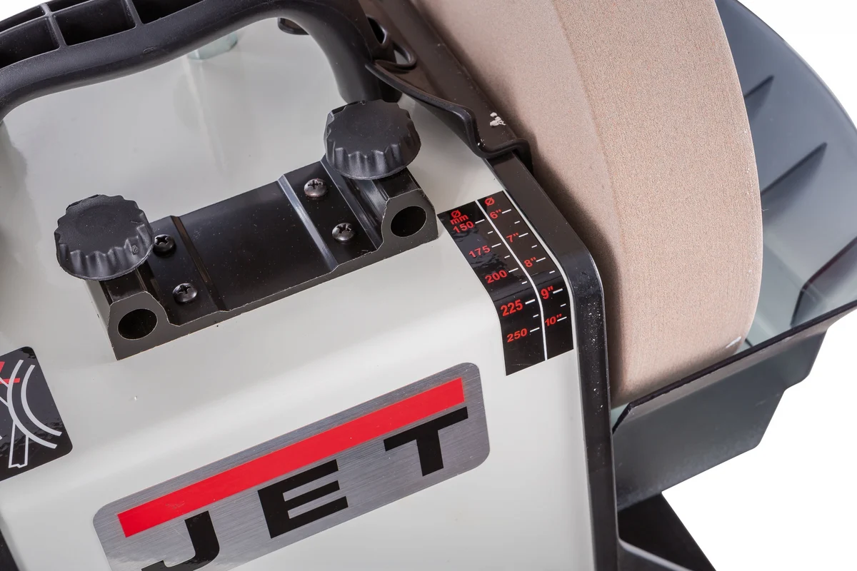 JET JSSG-10 Станок шлифовально-полировальный,230В,200Вт, шлиф.круг 250х12х50мм, полир.230х12х30мм