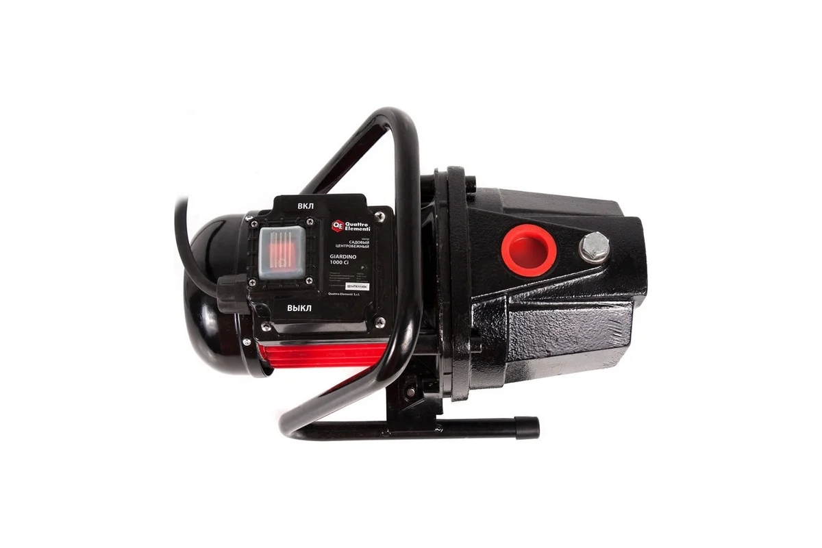 Садовый насос QUATTRO ELEMENTI Giardino 1000 Ci (1000 Вт, 3300 л/ч, для чистой, 42 м, 10кг, чугун. к