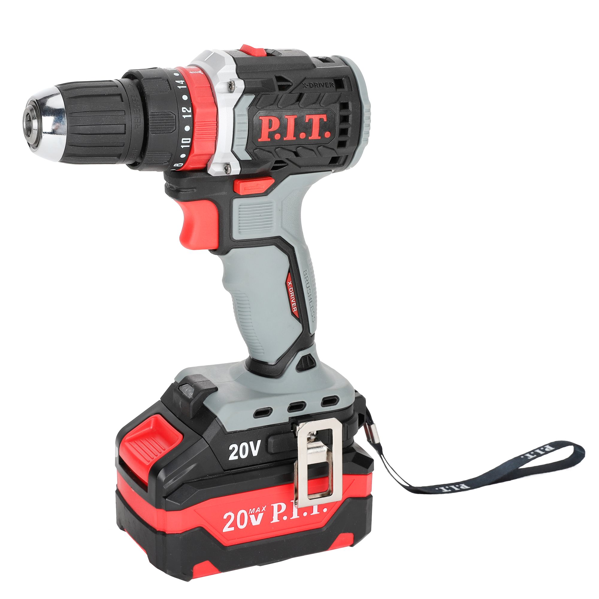 Набор инструментов аккум. P.I.T. P0001-02 (УШМ PWS20H-125B, дрель PSB20H-10C)