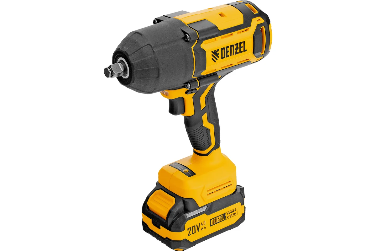 Гайковерт ударный аккумуляторный бесщет. CIWH-BL-20-1000, Li-Ion, 20 В// Denzel