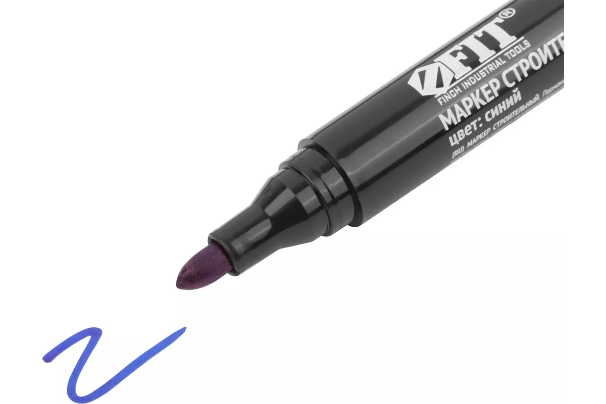 Маркер строительный перманентный ,синий