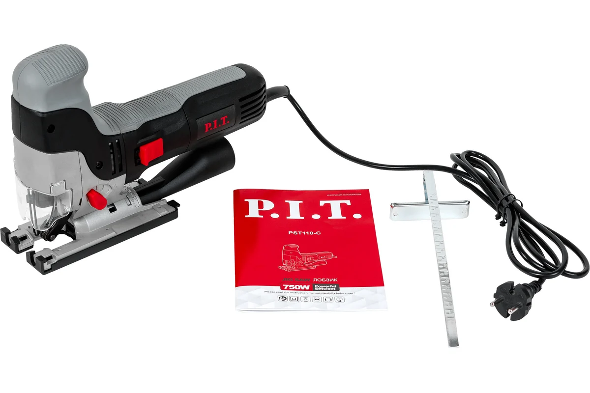 Лобзик электрич. P.I.T. PST110-C (750Вт, 110 мм, 1000-3100ход/мин, БЗП, маятник, корпусная рукоятка)