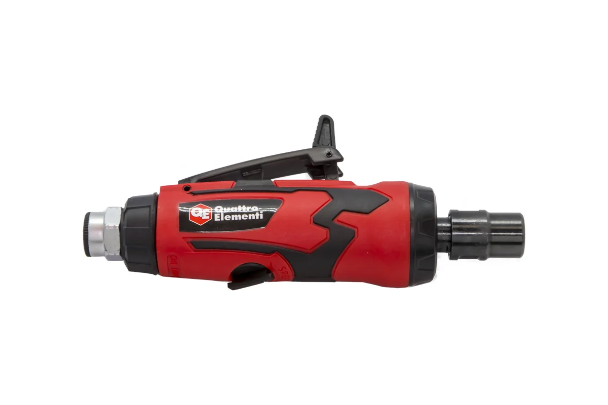 Шлифмашина пневматическая QUATTRO ELEMENTI прямая, цанга 6 мм,  25000 об/мин., разъем EURO