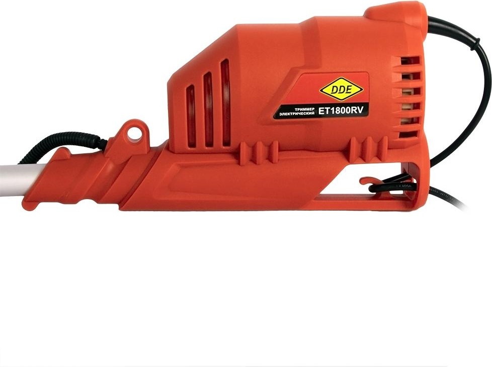 Триммер электрический DDE ET1800RV, 1800Вт, верх.двиг. разъём.прям.вал. ременю+диск