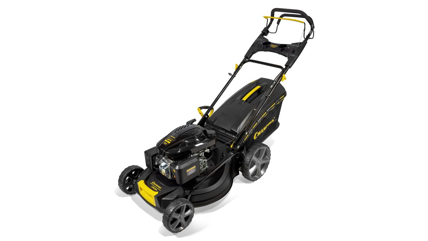 Газонокосилка CHAMPION LM5344 (PRO 4,4кВт привод 525мм 65л 25-75мм 1рычаг/6, 38кг 4в1)