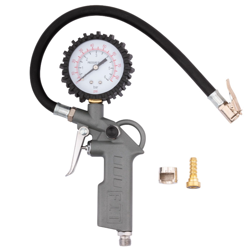 Пистолет для подкачки шин с манометром // FIT