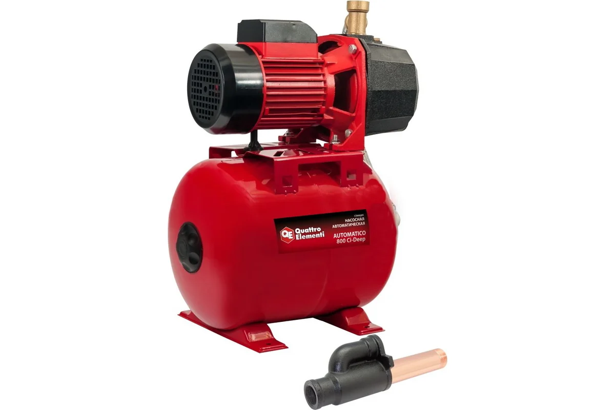 Насосная станция QUATTRO ELEMENTI Automatico 800 Ci Deep (800 Вт, 2500 л/ч, для чистой, 40 м, 20,1кг