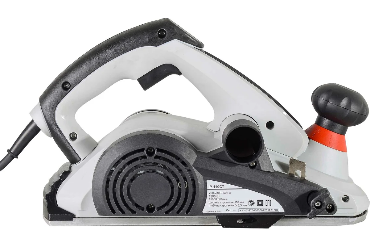 РЕСАНТА Р-110СТ  Рубанок, 1300 Вт, 15000 об/мин, шир/гл. строг. 110/3мм, 6 кг